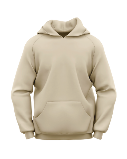 BEIGE Unisex plain hoodie