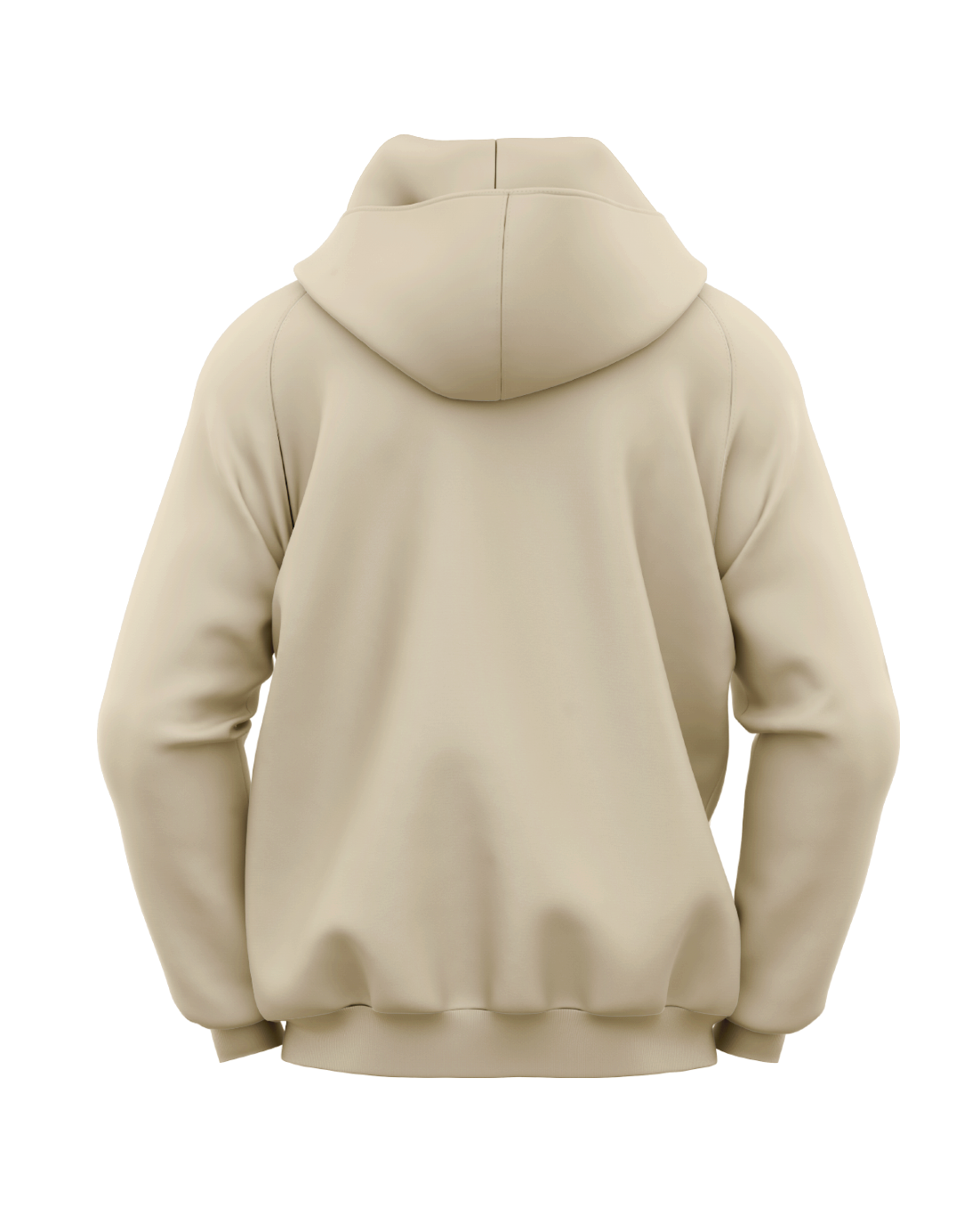 BEIGE Unisex plain hoodie